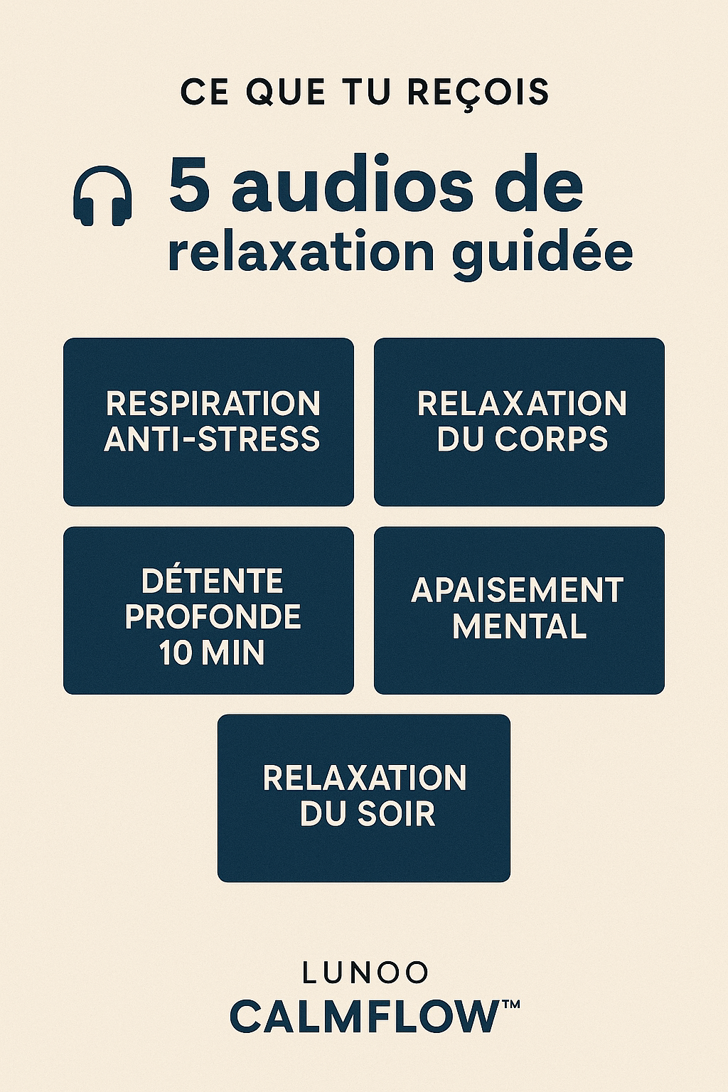 Lunoo CalmFlow Programme Anti stress